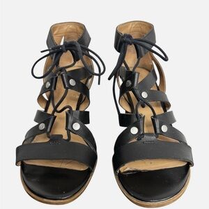 Naturalizer Women's London Leather Gladiator Heeled Sandals Size 8.5